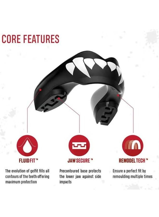 واقيات الفم الرياضية، واقيات الفم المصنوعة من مادة إي في إيه، واقيات الفم لتقويم الأسنان، واقيات الفم سليم فيت، واقي الفم مع حافظة للملاكمة وكرة السلة واللاكروس وكرة القدم وفنون القتال المختلطة - Image 3