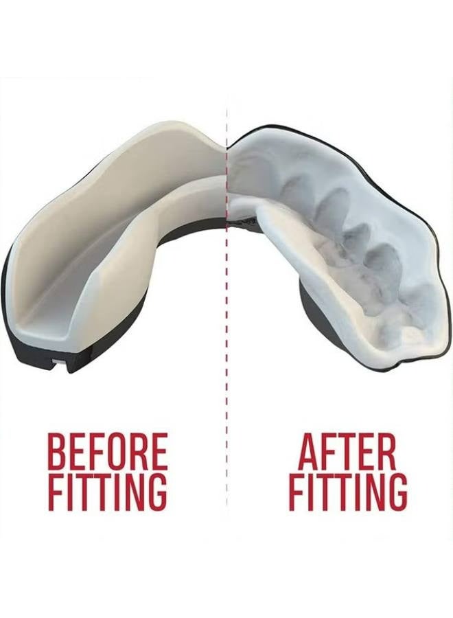 واقيات الفم الرياضية، واقيات الفم المصنوعة من مادة إي في إيه، واقيات الفم لتقويم الأسنان، واقيات الفم سليم فيت، واقي الفم مع حافظة للملاكمة وكرة السلة واللاكروس وكرة القدم وفنون القتال المختلطة - Image 5