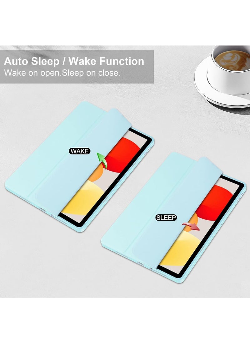 Captaintech Case for Xiaomi Redmi Pad SE 11.0 Inch Released 2023 Smart Slim Folio Stand Auto Sleep/Wake Cover with Pencil Slot Clear Transparent Back Shell  - Image 4