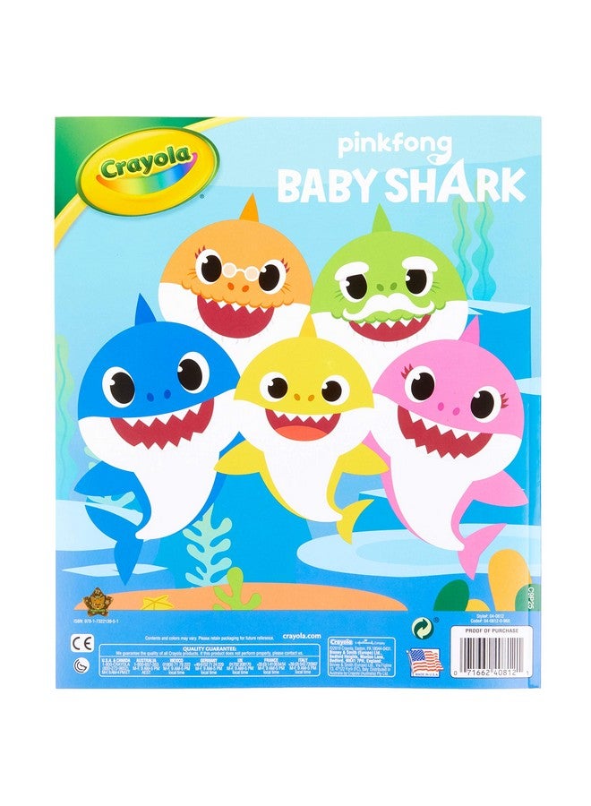 كرايولا كتاب تلوين بيبي شارك من كرايولا، صفحات تلوين بيبي شارك، 40 صفحة - Image 1
