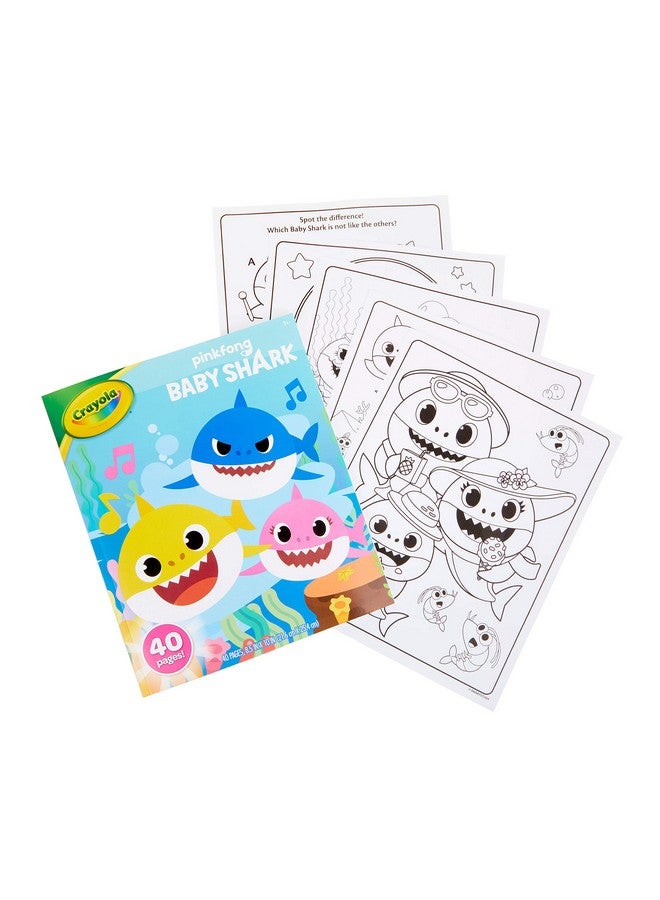 كرايولا كتاب تلوين بيبي شارك من كرايولا، صفحات تلوين بيبي شارك، 40 صفحة - Image 2