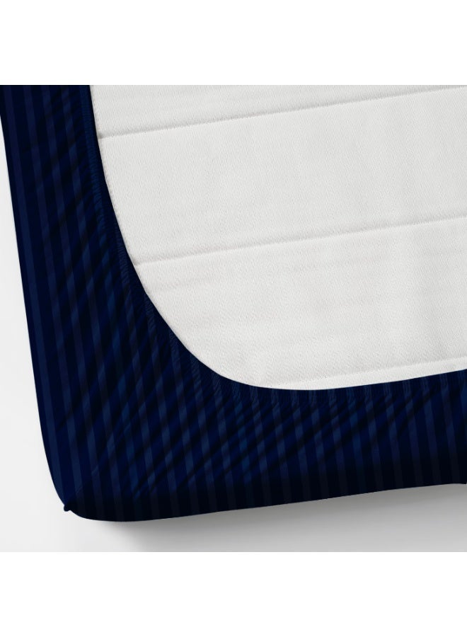 AURIO Premium Single Size Fitted Bedsheet with 1 Pillowcase – Modern Design & Pattern – Deep Pocket (90x200+25 cm, 36x78+10 inch) Soft, Breathable Microfiber Bedding for Kids & Guest Rooms - Image 4