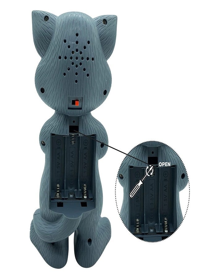 NHR Intelligent Talking Tom Cat, Speaking Robot Cat Repeats What You Say, Touch Recording Rhymes and Songs, Musical Cat Toy for Kids (3+ Years, Grey) - Image 3