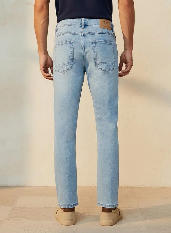 Splash FAV BLUE Men Slim Fit Mid Rise Jeans for Men | Best Price UAE