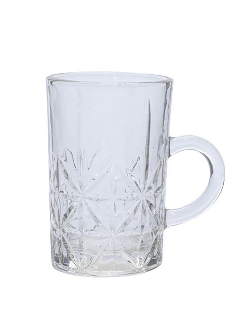 Max Tea Bowl Set with Glass Handle 6Pieces
