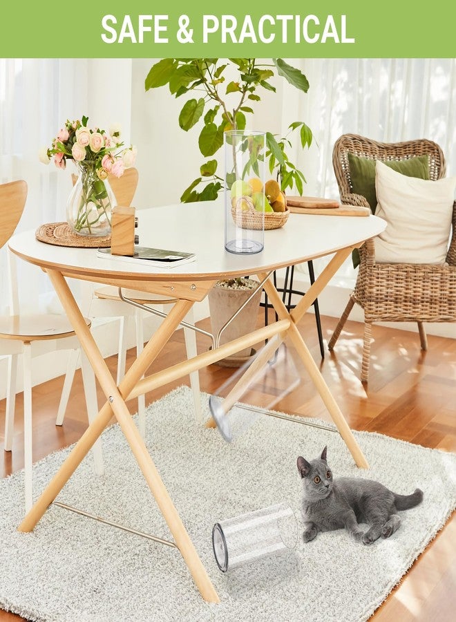 SUREAM Plastic Vases for Centerpieces, 9.8 Inch Tall Hurricane Candle Holder, Acrylic Containers for Organization, Clear Flower Vase for Wedding, Party, Dinners, Event, Home, Office Decoration - Image 3