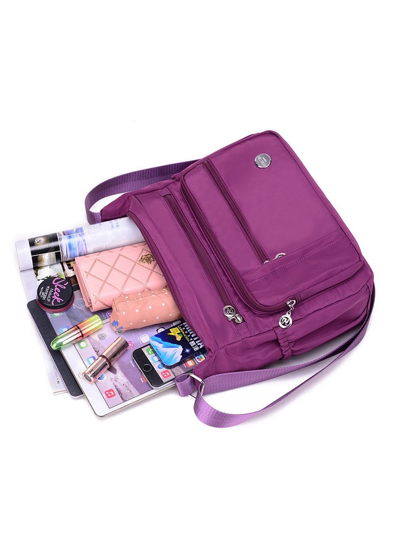Backpack Set Cute School Laptop Bag Canvas Daypack 5 PCS with Shoulder Bag, Pencil Box, Tote Bag, Small Bag  - Image 3