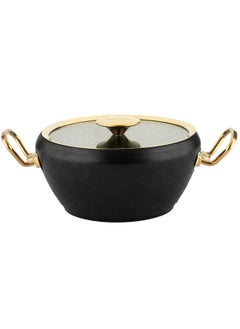 OMS 9pcs Granite Cookware set Mermaid Shape -Black Gold Color  - Image 2