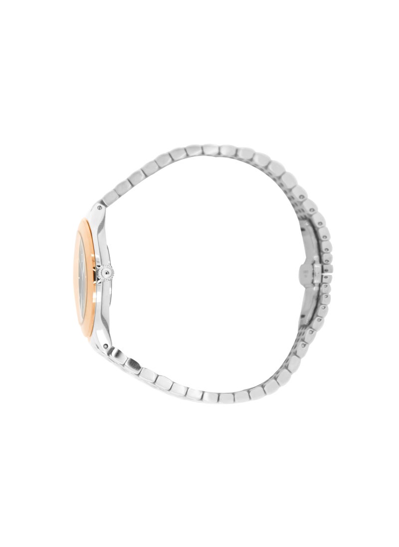 eliz - ELIZ ES8691L2UGU SS Case & Band Date Women's Watch - Image 1