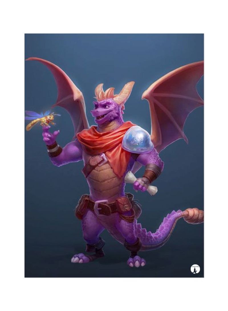 RKN Spyro Printed Mousepad Violet/Red/Blue