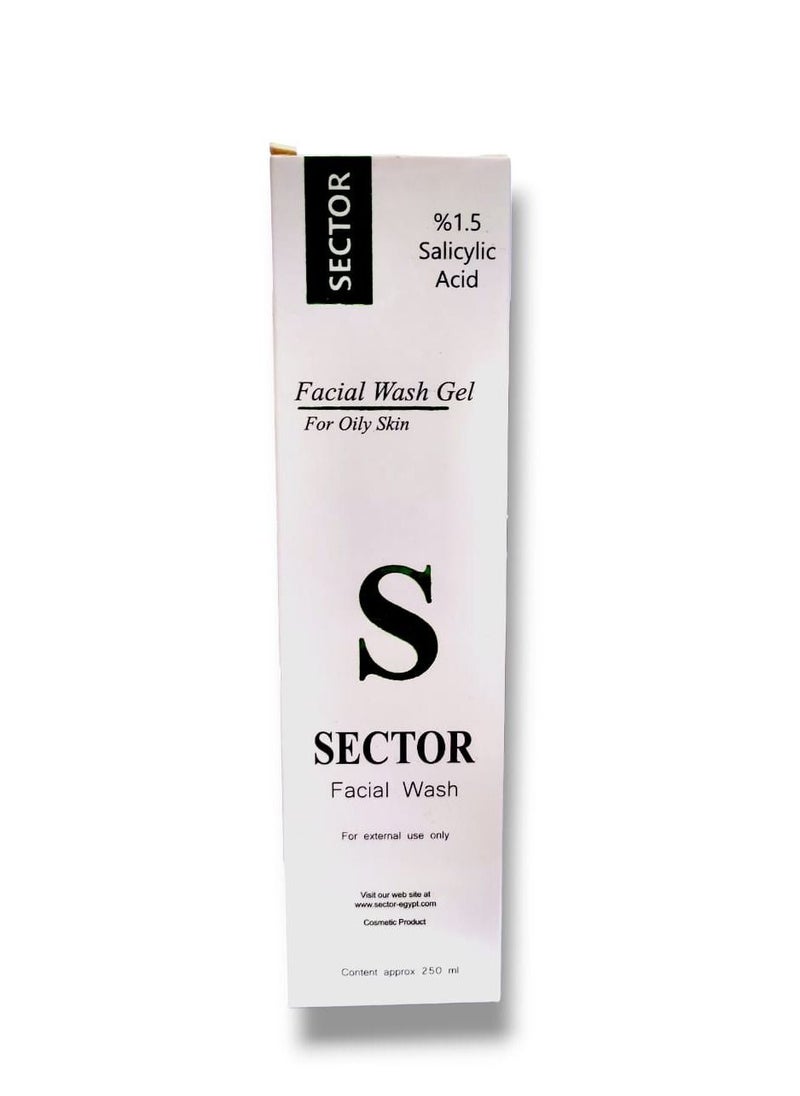Sector - FACIAL WASH GEL 250 ML - Image 1