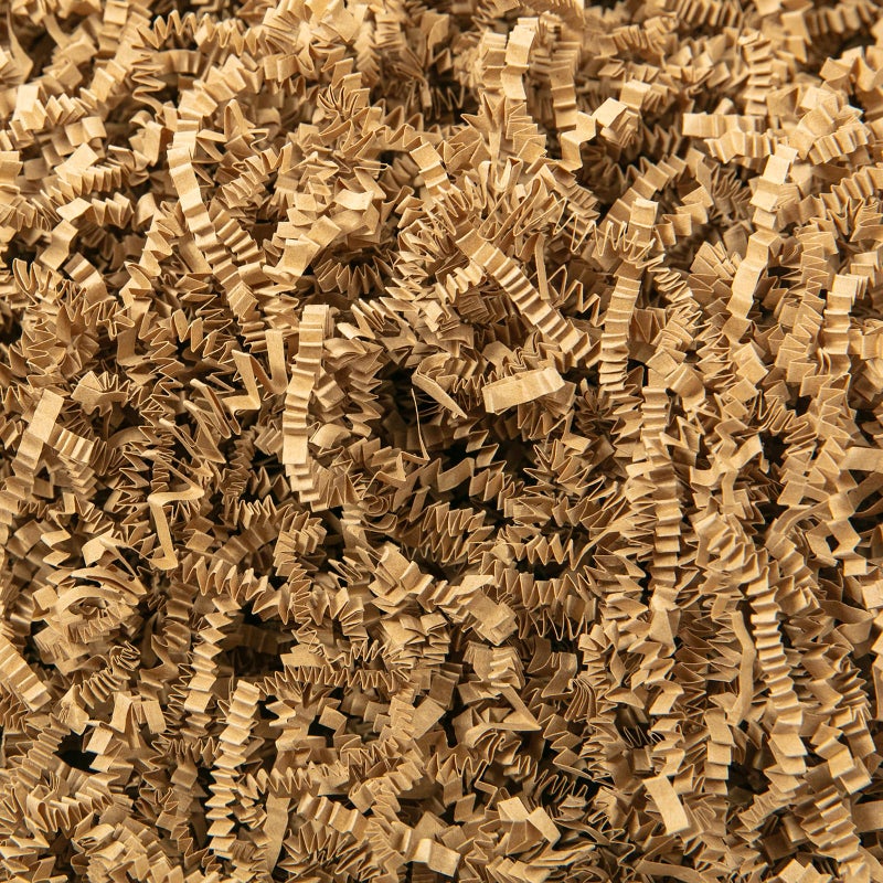 Mefleet 12 LB Crinkle Cut Paper Shred Filler 8 oz Brown Crinkle Shredded Paper for Gift Box Gift Basket Bag Filler Grass Cushion Stuffing for Easter Mothers day Birthday Packaging Wrapping - Image 2