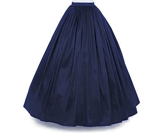JANAK Silk Women Long Skirt (Navy Blue), Free Size - Image 4