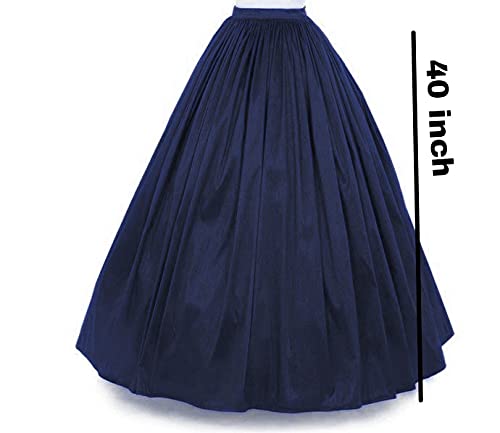 JANAK Silk Women Long Skirt (Navy Blue), Free Size - Image 2
