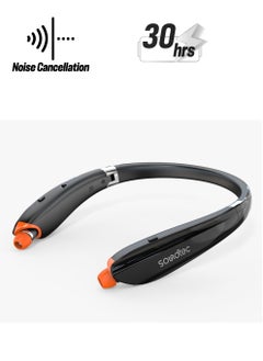 Soundtec Bluetooth Neck Band with Extendable Earbuds - Black