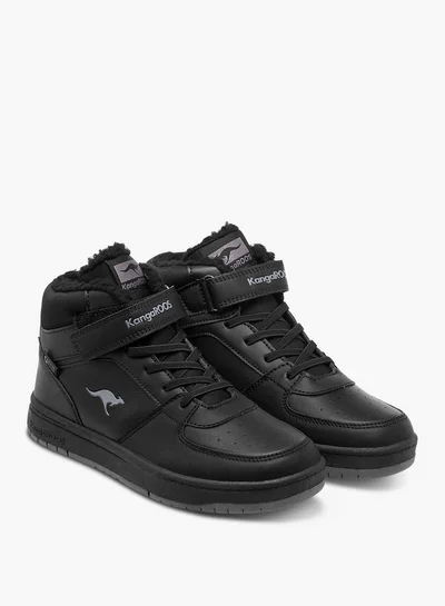kangaROOS Boys' Panelled High Top Shoes with Hook and Loop Closure