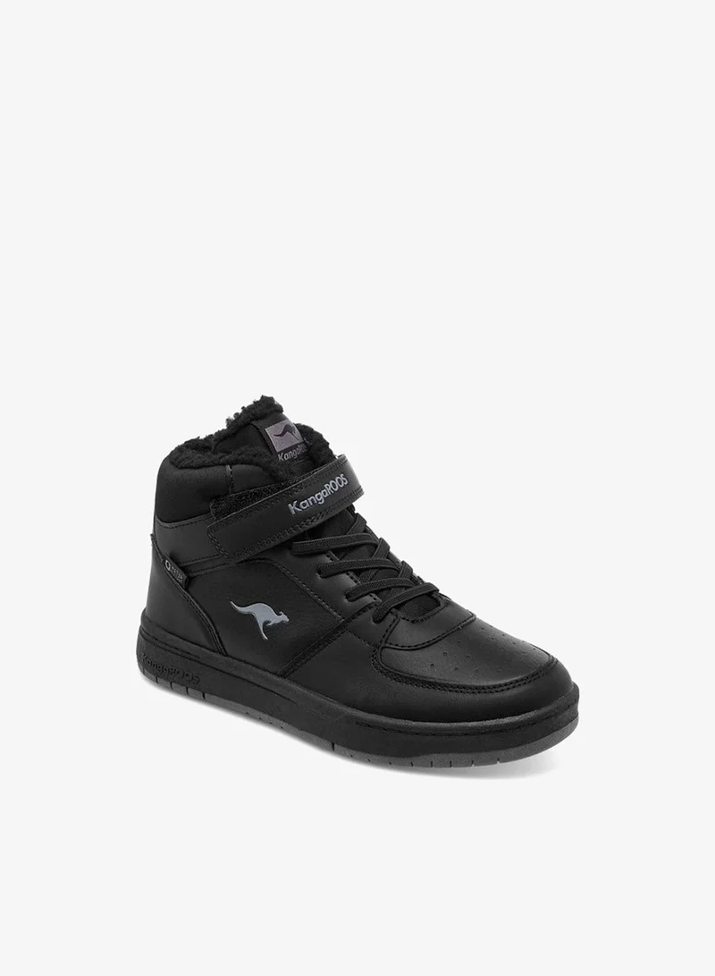 kangaROOS Boys' Panelled High Top Shoes with Hook and Loop Closure