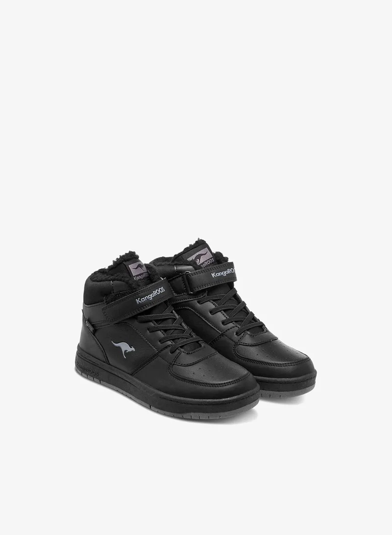 kangaROOS Boys' Panelled High Top Shoes with Hook and Loop Closure