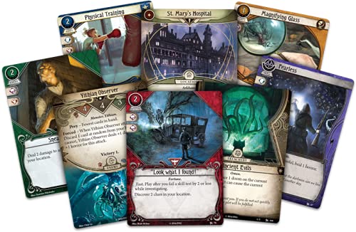 Asmodee Arkham Horror The Card Game Revised Core Set - Investigate Mysteries in a Lovecraftian Cooperative LCG, Ages 14+, 1-4 Players, 1-2 Hour Playtime - Image 2