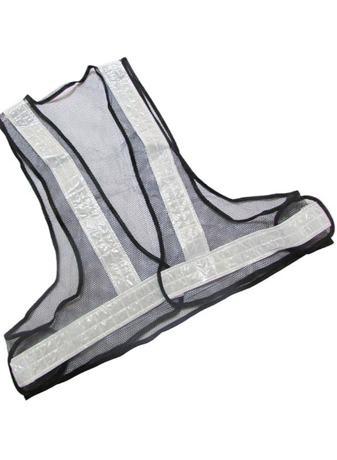 V-Shaped Reflective Safety Vest - High Visibility Vest for Maximum Safety , Black&White - Image 5