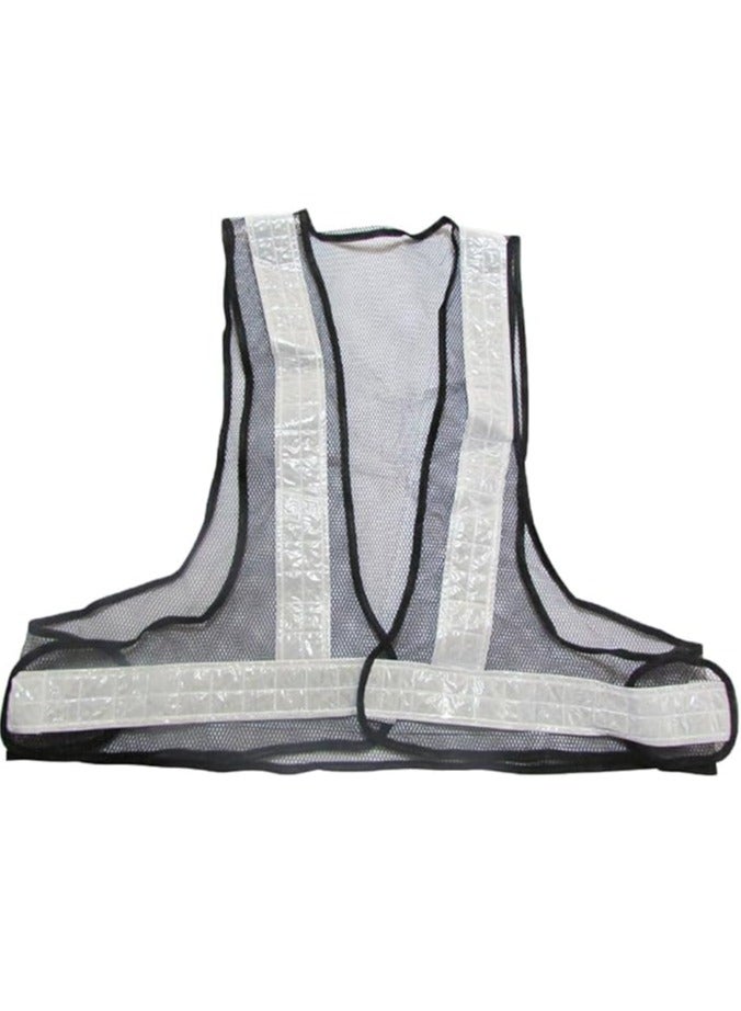 V-Shaped Reflective Safety Vest - High Visibility Vest for Maximum Safety , Black&White - Image 4