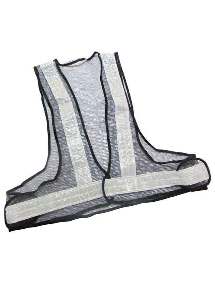 V-Shaped Reflective Safety Vest - High Visibility Vest for Maximum Safety , Black&White - Image 3