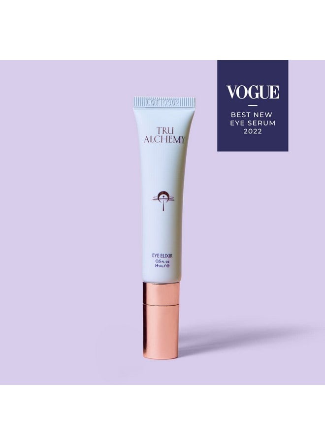 Tru Alchemy Ru Alchemy Eye Elixir Cooling Eye Treatment Cream Dark Circle Eye Cream For Puffiness And Bags Under Eyes Eye Cream For Wrinkles Caffeine Hyaluronic Acid Vitamin C 0.5 Fl Oz/14 Ml  - Image 3