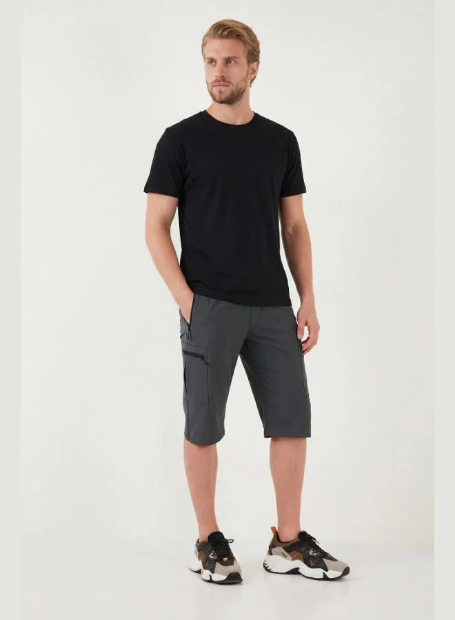 Buratti  Buratti Elastic Waistband Pocket Cargo Shorts Men's SHORTS 693763 for Men | Best Price UAE
