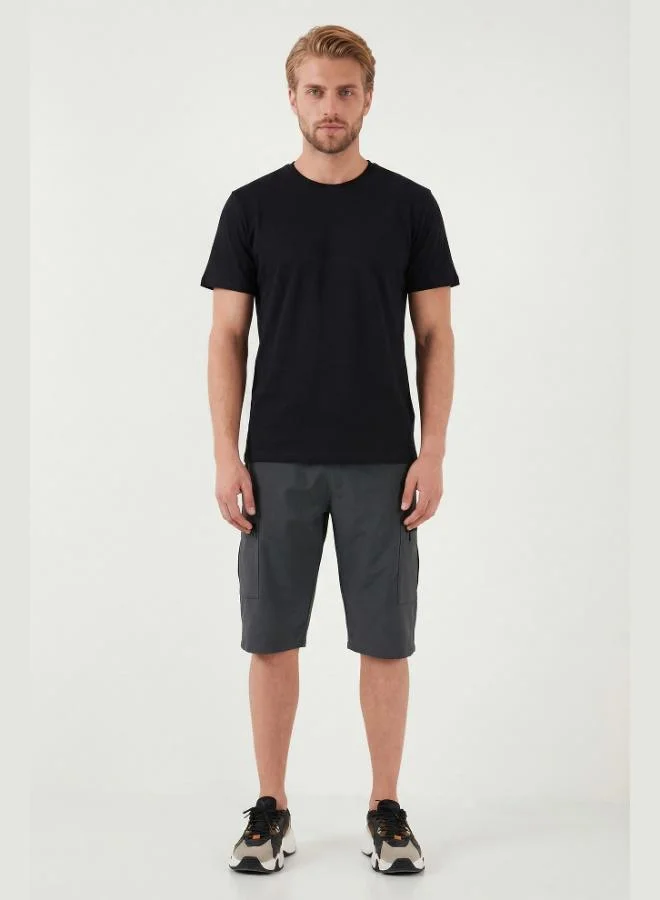 Buratti  Buratti Elastic Waistband Pocket Cargo Shorts Men's SHORTS 693763 for Men | Best Price UAE