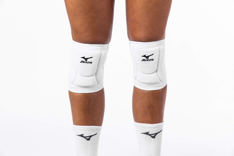 Mizuno LR6 Volleyball Kneepad, White, Medium - Image 4