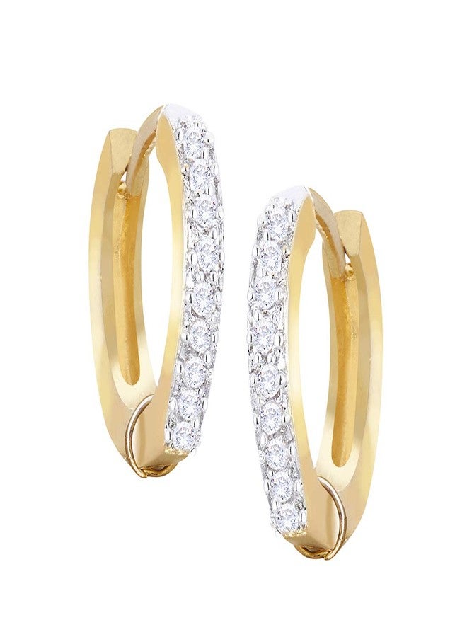 KENNICE Combo Of 2 Trendy Gold Toned Hoop Earrings Jewellery For Women & Girls - Image 3