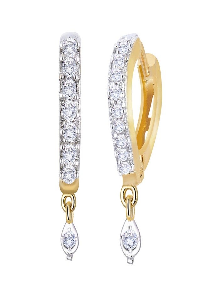 KENNICE Combo Of 2 Trendy Gold Toned Hoop Earrings Jewellery For Women & Girls - Image 2