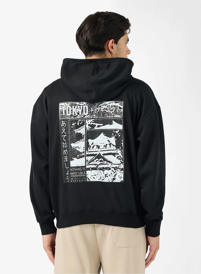 Back Graphic Hoodie