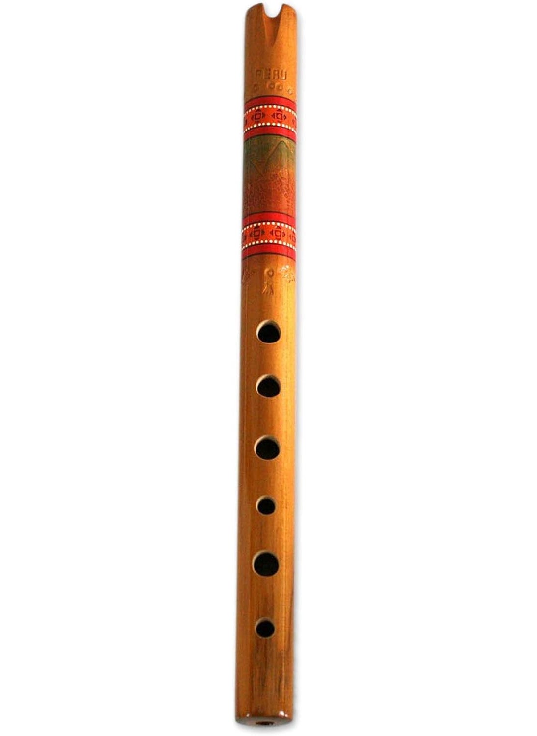 NOVICA NOVICA Handcrafted Wood Andean Quena Flute with Carrying Case Peace Flute  - Image 1