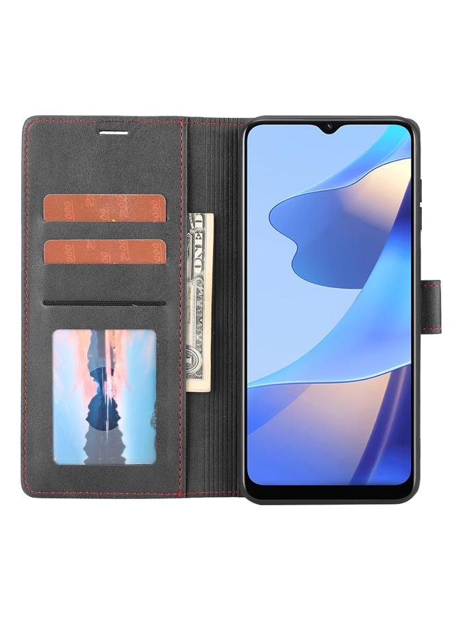 اس-توب جراب هاتف OPPO A15 / A15S / A35 4G كلاسيكي بمحفظة جلدية قابلة للطي - Image 4
