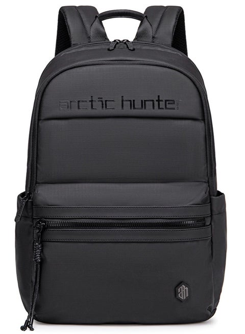 حقيبة ظهر مدرسية للكمبيوتر المحمول ، حقيبة سفر للأعمال ، حقيبة كتف مكتب مقاومة للماء للرجال مع مقصورة كمبيوتر محمول ، أسود