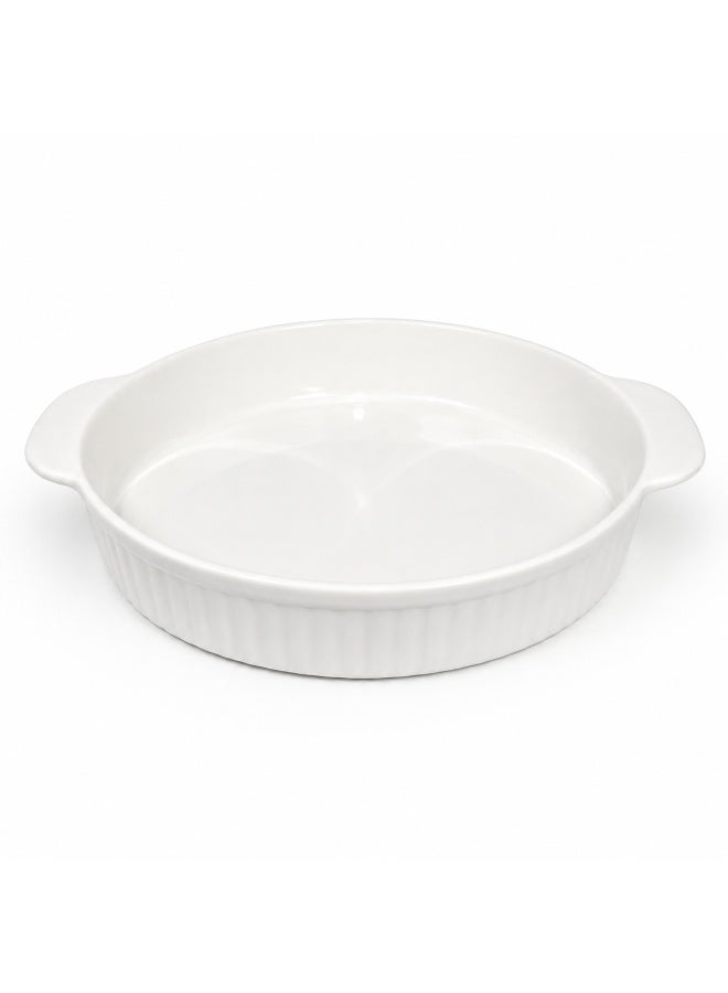 Ceramic Stripes Oval White Serving Tray Microwave Dishwasher Safe Ceramic Platter for Snacks Desserts Appetizers Sushi Pastry Dry Fruits Dining Kitchen Buffet Party and Restaurant Use