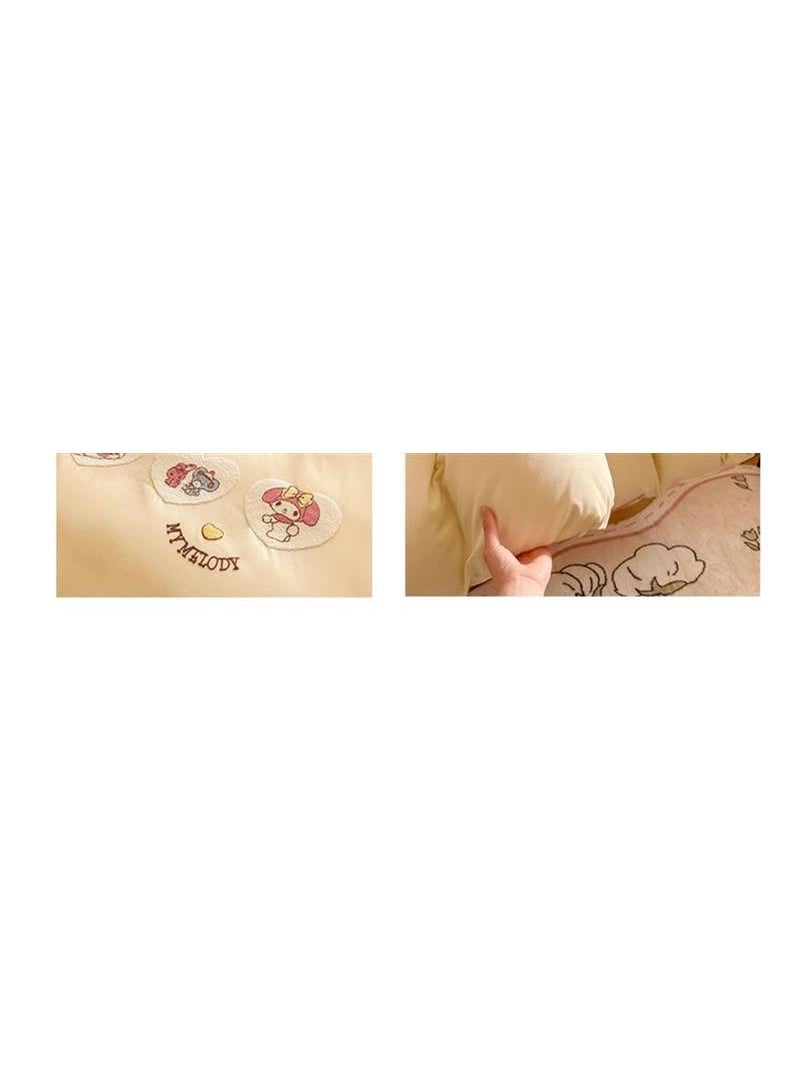 Bluejw Melody Anime Bedding Set 3 Piece 3D Cartoon Cute Printed Soft Microfiber Comforter Set with Zipper Closer Gifts for Kids Teenagers Adult  - Image 3
