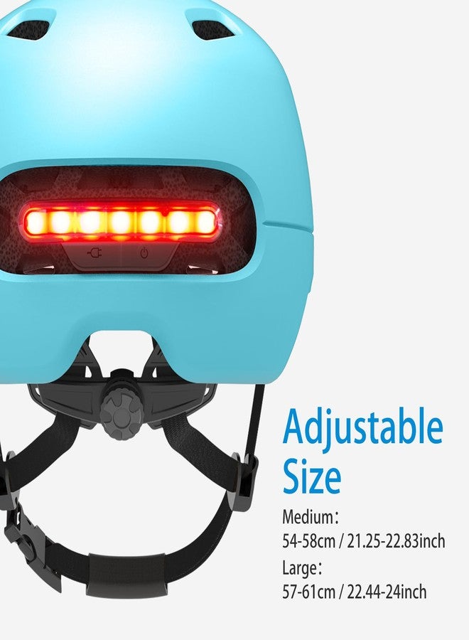Smart4u SH50L Smart Bike Helmet with Light, Bicycle Helmet with Rear Light | Brake Warning Light, CE CPSC Certified, Lightweight, Bike Helmet for Adults Men Women, Bicycle Helmet for Urban Commuter - Image 2