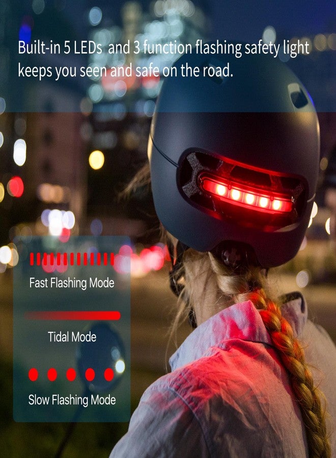 Smart4u SH50L Smart Bike Helmet with Light, Bicycle Helmet with Rear Light | Brake Warning Light, CE CPSC Certified, Lightweight, Bike Helmet for Adults Men Women, Bicycle Helmet for Urban Commuter - Image 4