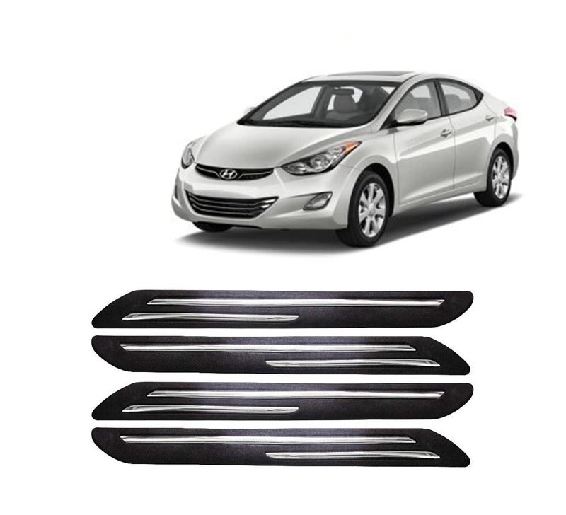 Car Bumper Guard for Hyundai Elantra - (Chrome Strip)