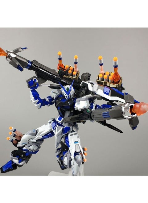 Gundam Assembled Model MG Attacks Free MB Red Heretic Phoenix Perfect Unicorn Mech Handmade Toy-Color:MB-blue Heresy + [double Gun + Platform + Water Sticker] All Weapons + Collection And Delivery Tools-Specifications:Seven-piece Set Of Tools To Send LED Lights