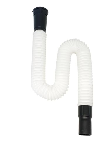 SBD Flexible PVC Waste Pipe | PVC Waste Pipe for Bathroom Wash Basin and Kitchen Sink | Drain Pipe | Drain Hose for Wash Basin | Outlet Tube for Kitchen Sink, Black (2) - Image 3
