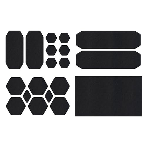 GEAR AID Tenacious Tape Repair Patches PeelandStick Nylon Gear Patches for Jackets Tents Sleeping Bags Backpacks and Outdoor Gear Fix Rips Tears and Holes 19 Various Sizes Black - Image 1