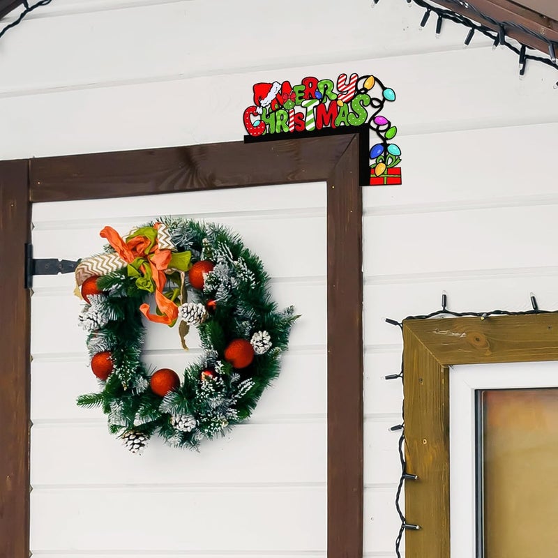 Pigort Christmas Door Toppers Funny Christmas Door/Window Corner Decorations Snowman Santa Windows Walls DIY Craft for Christmas Party Ornament - Image 3
