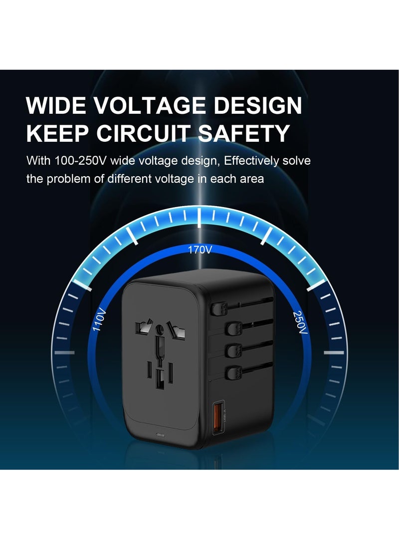 Necomi - 65W Universal Travel Adapter for US/UK/EU/Australia International Charger, Global Wall Charger (Type A/C/G/I) - Image 1