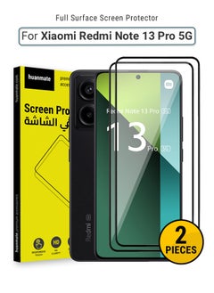 2 Pieces Xiaomi Redmi Note 13 Pro 5G Screen Protector – Premium Edge to Edge Tempered Glass, High Transparency, Delicate Touch, Anti-Explosion, Smooth Arc Edges, Easy Installation