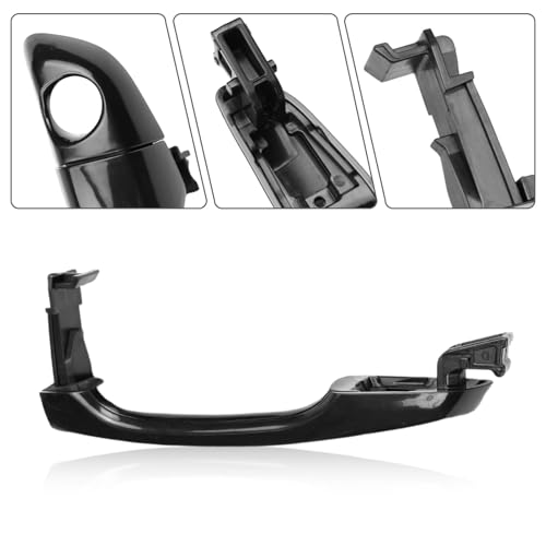 Gaogsiy 82651-F0010 Black Exterior Door Handles with Cover Fits Elantra 2017 2018 2019 2020, Front and Rear Side Replace 82661-F0010,82651-F2010 W/o Smart Entry System - Image 5