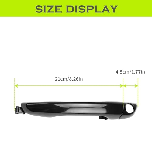 Gaogsiy 82651-F0010 Black Exterior Door Handles with Cover Fits Elantra 2017 2018 2019 2020, Front and Rear Side Replace 82661-F0010,82651-F2010 W/o Smart Entry System - Image 4