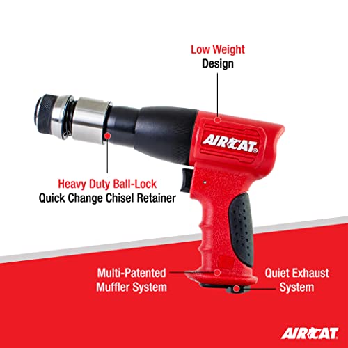 AIRCAT Pneumatic Tools 5100-A-T: .401-Inch Shank Composite Medium Stroke Air Hammer 3,000 BPM - Hammer - Image 2